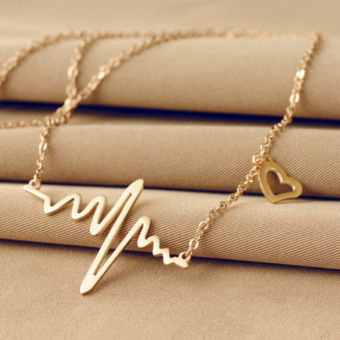 Heart Necklace Clavicle Choker Pendant